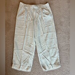 Pinstripe Linen Blend Pants